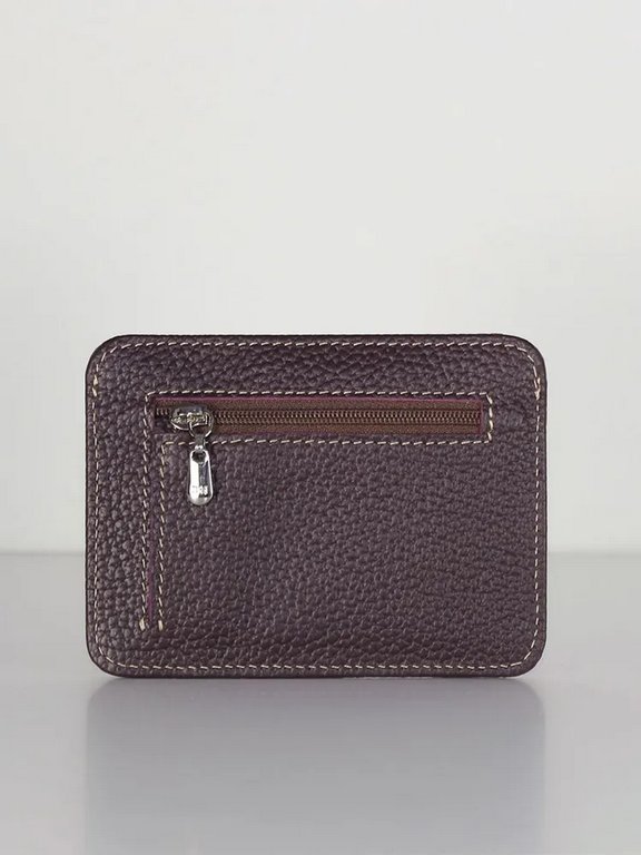 Картхолдер D.Morelli "Триада" нат.кожа, бордовый, мини