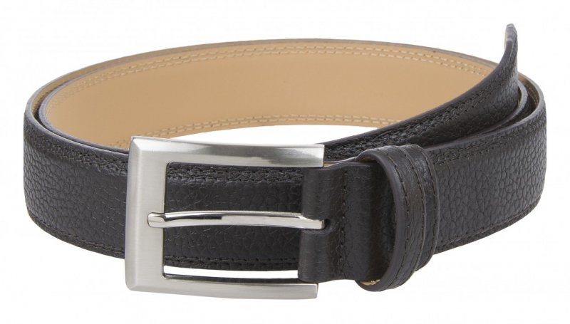 Ремень Alliance нат. кожа,  ширина 35мм, коричневый