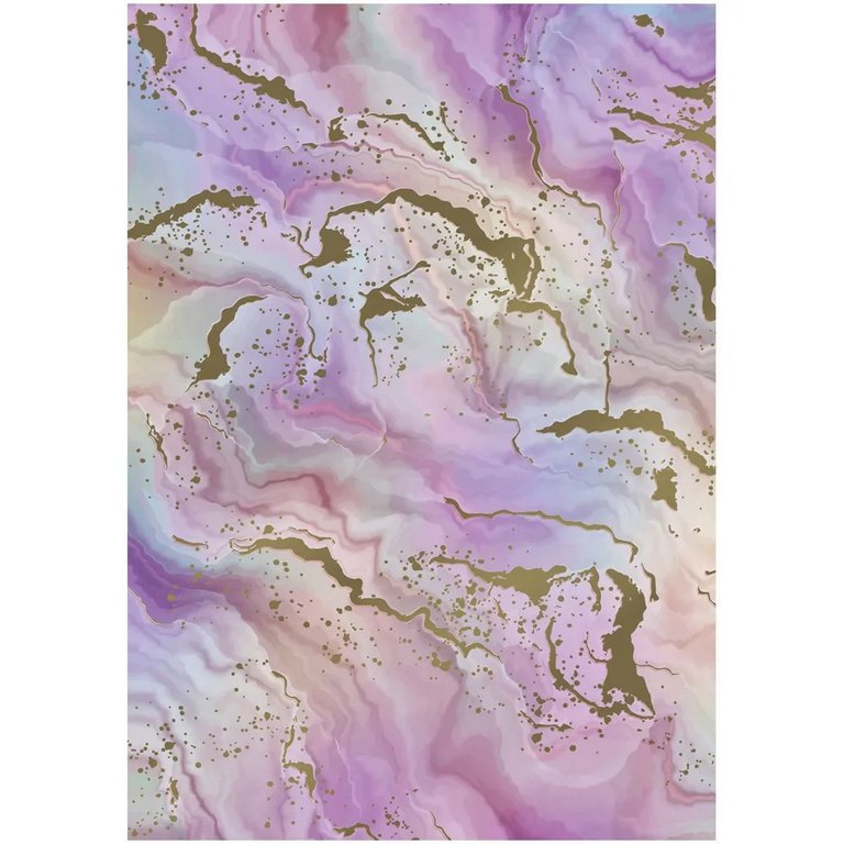 Бумага упаковочная 70*100см  в рулоне (ассорти) "Мраморный стиль"