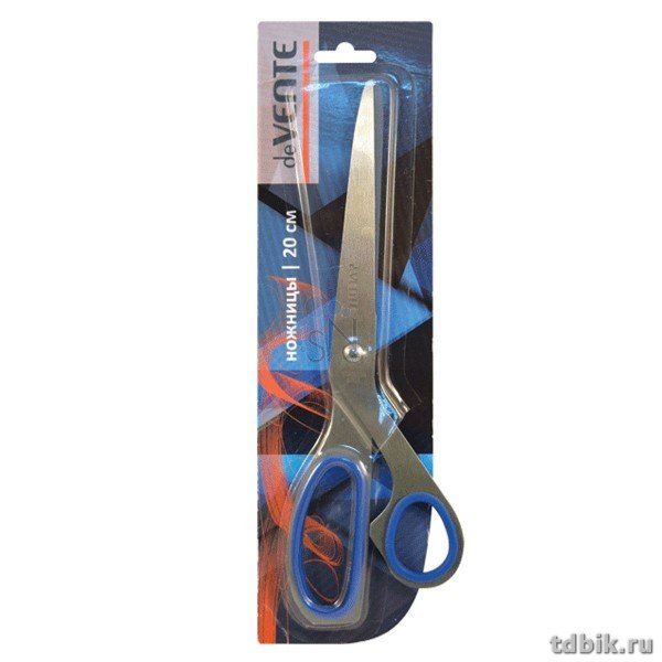 Ножницы 200 мм цельнометаллические рукоятка с резиновыми вставками deVENTE "Solid"