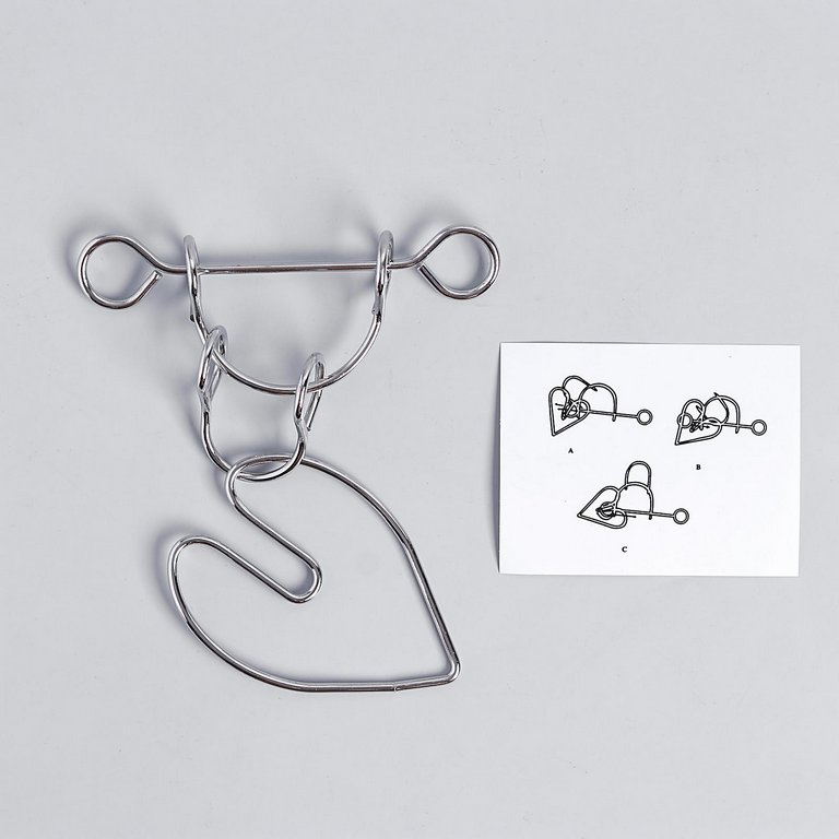 Головоломка из металла "Раздели на части" №3