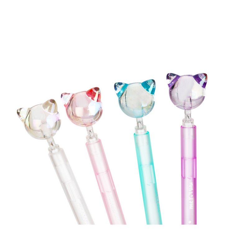 Ручка шариковая сувенирная автомат "Cats" 0,7 мм синяя (ассорти) MESHU