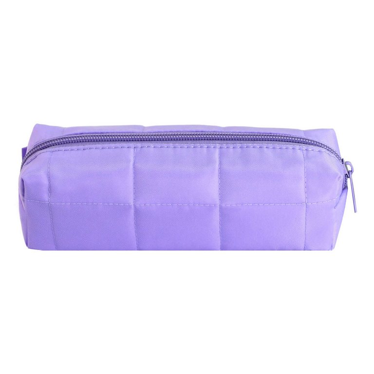 Пенал  для девочки Феникс + "Сиреневый стеганный" 19,5*5,5*6,5 см полиэстер