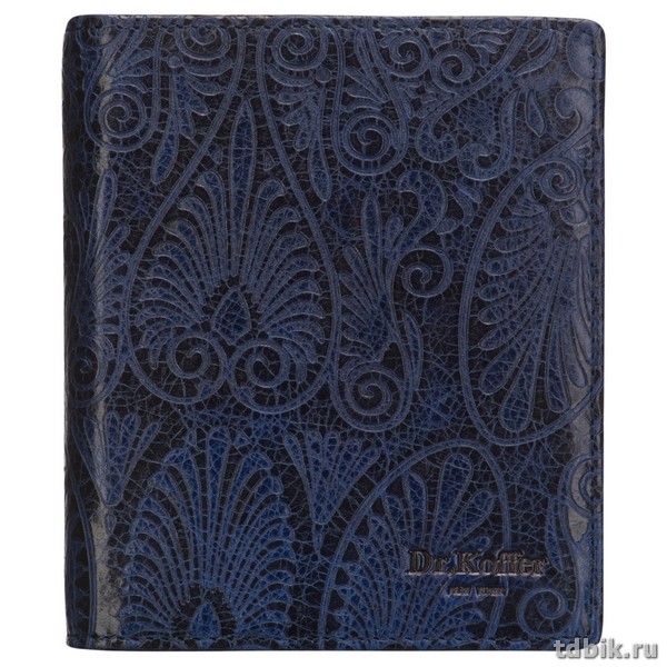 Визитница Dr.Koffer 13*11см на 48 визитки, синяя