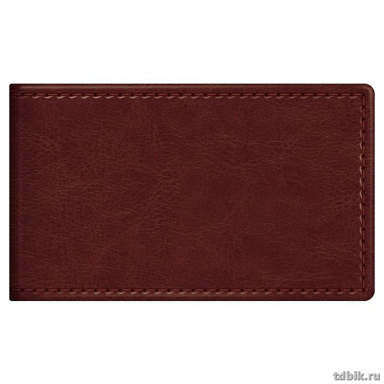Визитница Hatber "SARIF" 7*11,2см на 12 визиток, коричневая