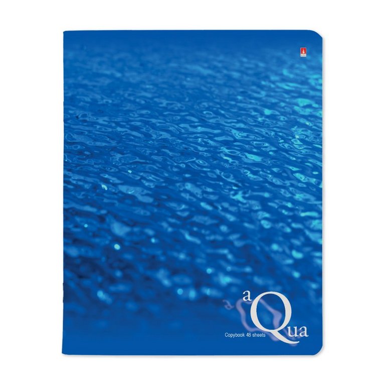 Тетрадь 48 лист кл. А5 на скрепке "ВОДА"  5 ВИДОВ