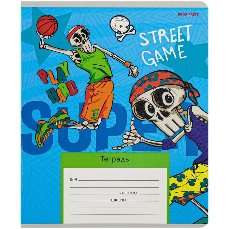 Тетрадь 12 лист лин. косая А5 "МОЛОДЁЖНЫЙ СТИЛЬ" 5 ВИДОВ