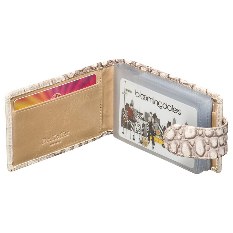 Визитница Dr.Koffer 11*7см на 48 визиток, бежевый