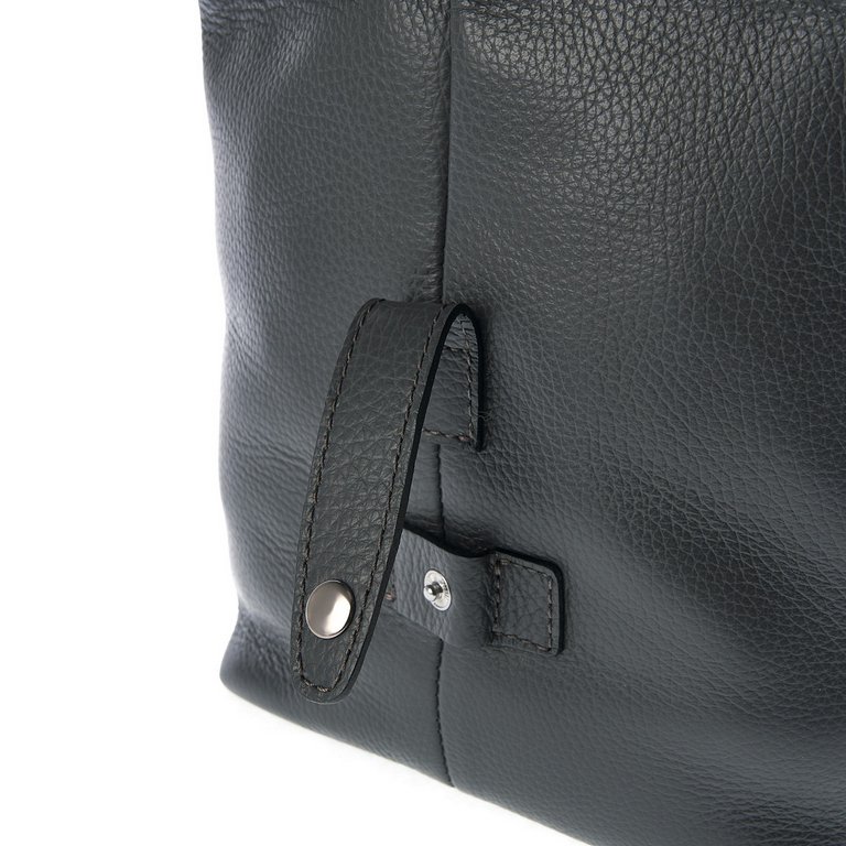 Сумка дорожная Dr.Koffer 42х28х18см нат. кожа, темно-серый