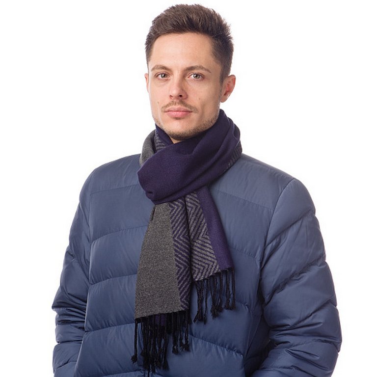 Шарф мужской Dr.Koffer 30x200 см, 50% шелк, 50% вискоза