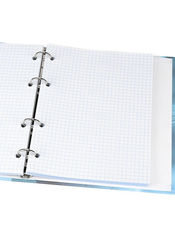 Тетрадь 80 лист кл. А5+ на кольцах "ГОЛУБОГЛАЗАЯ КОШКА" тв. обл. Проф-Пресс