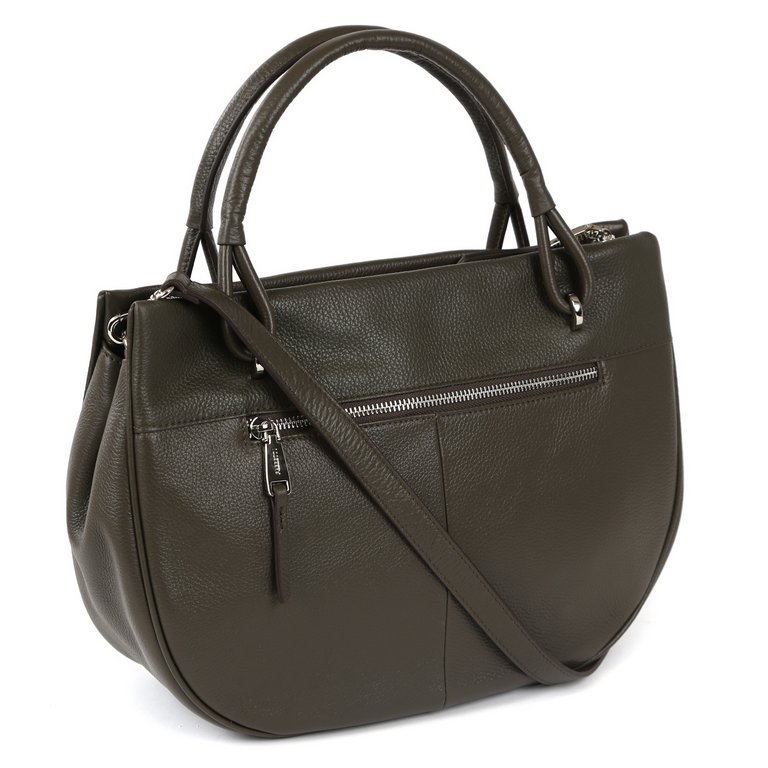 Сумка женская FABRETTI 32х24х13 см, нат. кожа, табачный