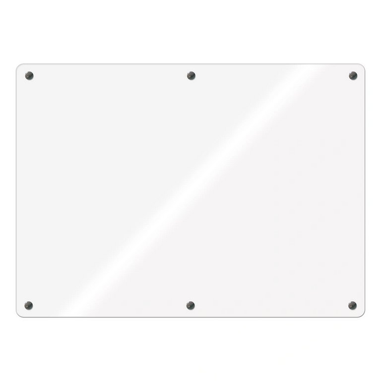 Доска стеклянная маркерная 1200*2000 мм (магнит) Attache белая с лотком