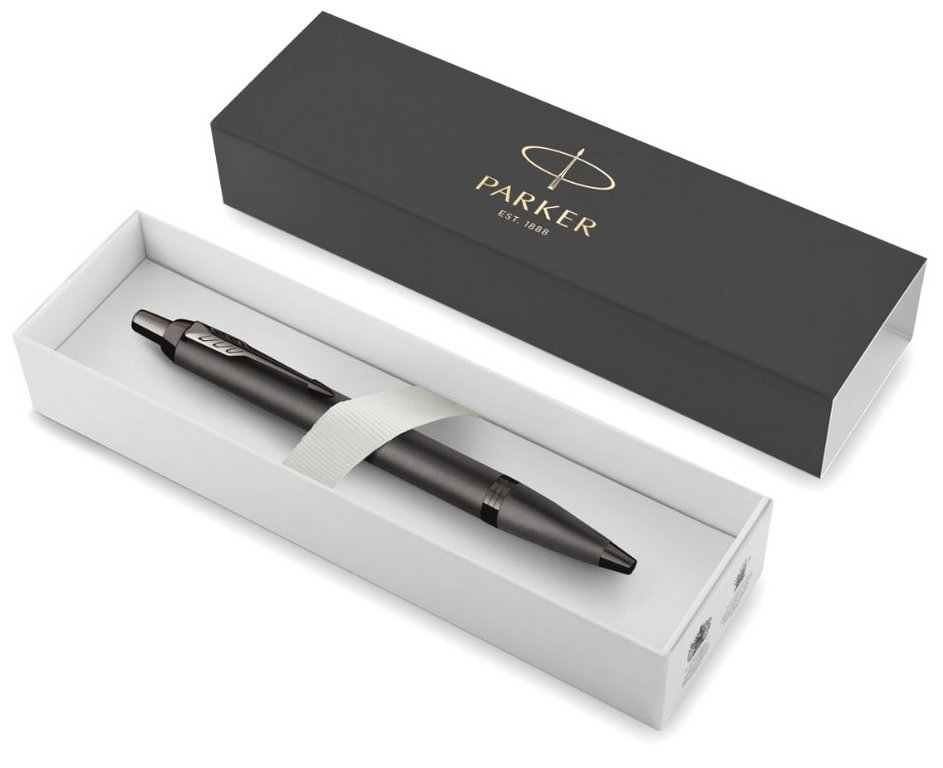 Ручка шариковая Parker IM Professionals Monochrome Titanium синяя, 1мм