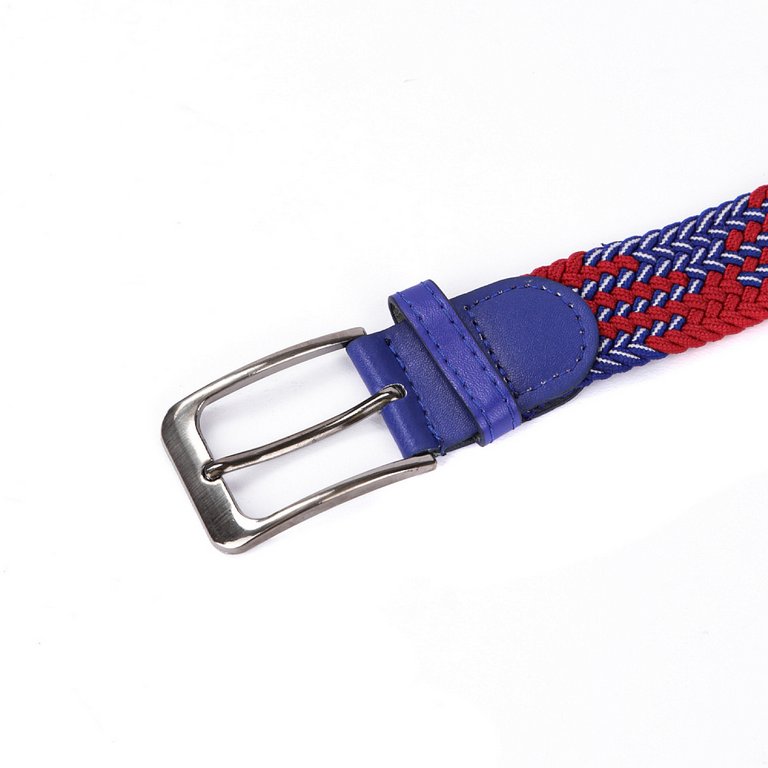 Ремень FABRETTI универсальный, полиэстер размер 125, синий/красный