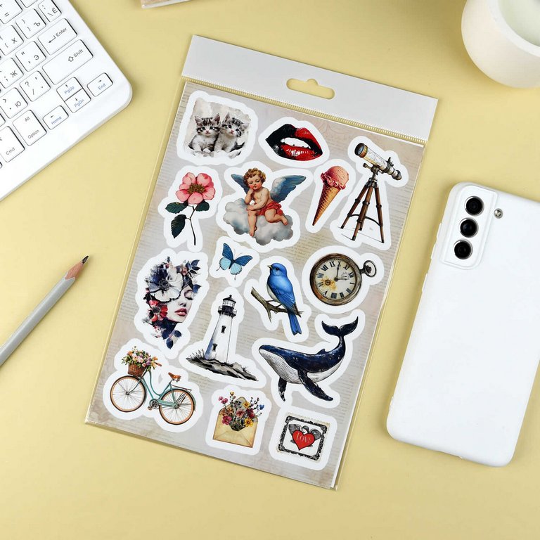 Наклейки 14 х 21 см "Винтаж"