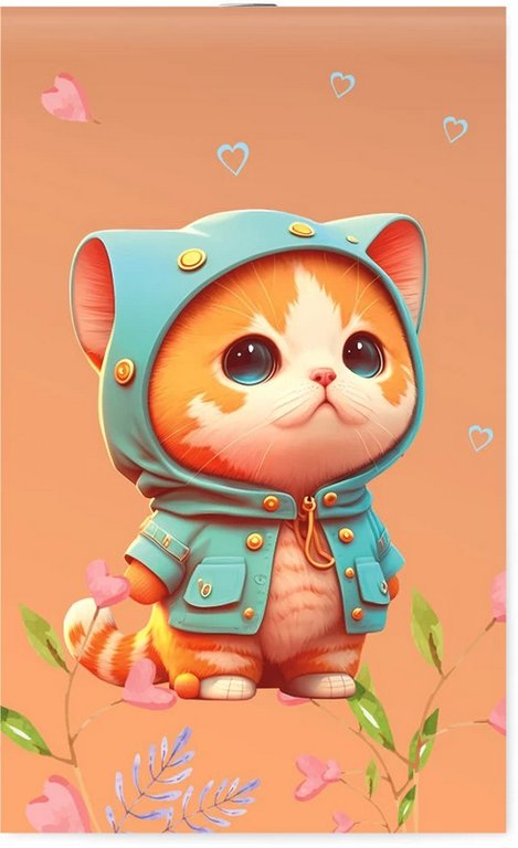 Блокнот А6  30л., 105*148 мм, на скрепке Lamark "Мой милый котик"