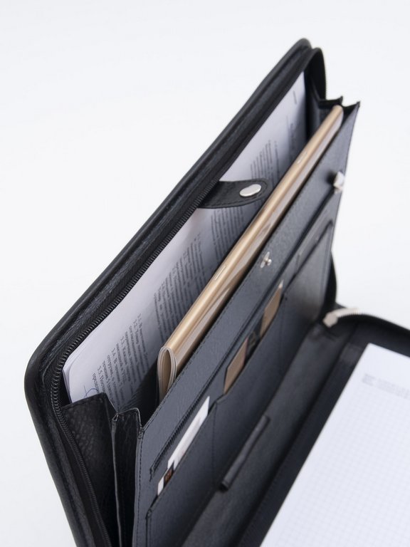 Папка Baron натур. кожа, черная 34*25*3 см