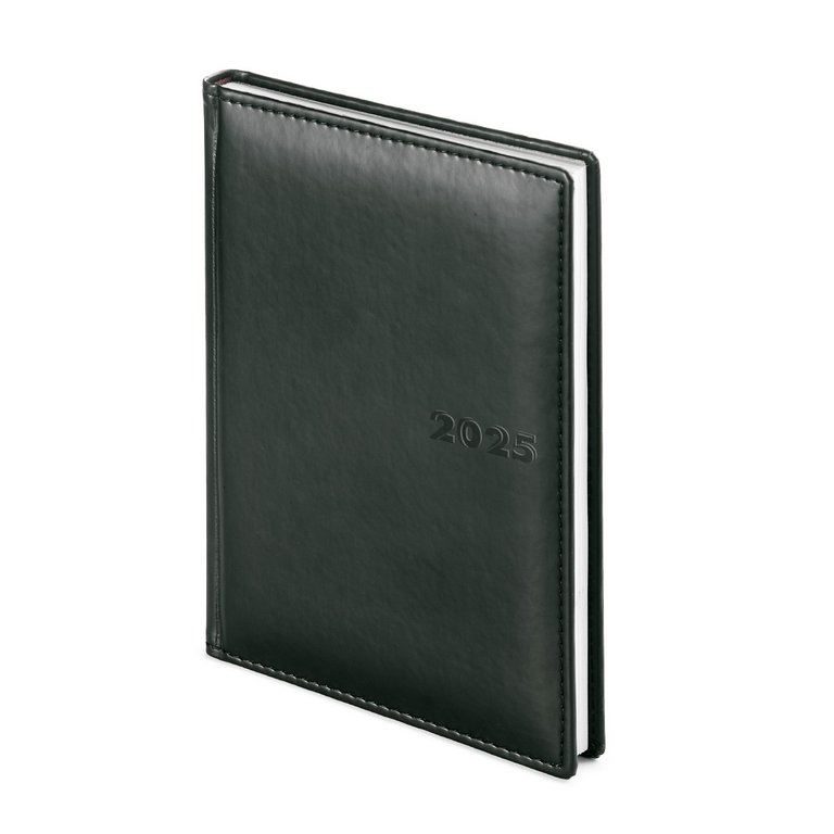 Ежедневник дат. 2025 г. А5+ Альт "Velvet", черный с тиснением 2025 г