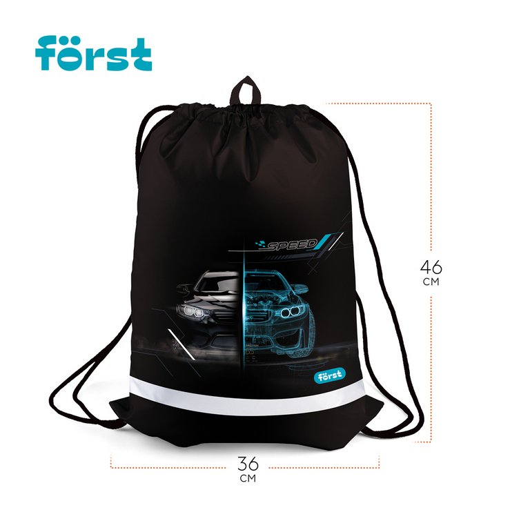 Сумка для обуви для мальчика 46*36 см Forst "Racing speed"