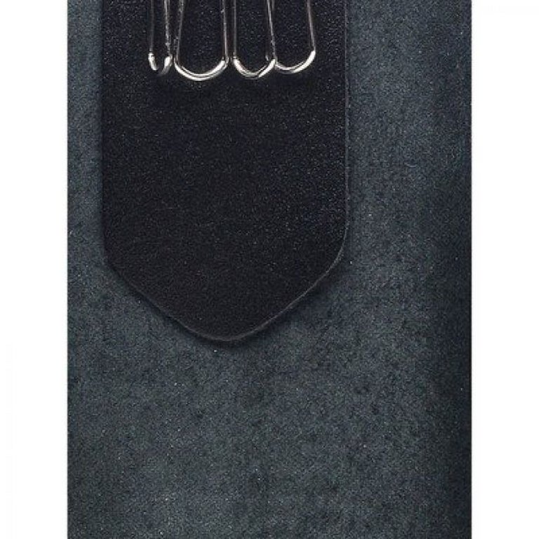 Футляр для ключей Faetano "Геккон" из нат.кожи, на кнопках, черный