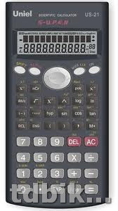Калькулятор науч. Uniel US-21 (10+2 разр. 162*84*18мм) 240 функций