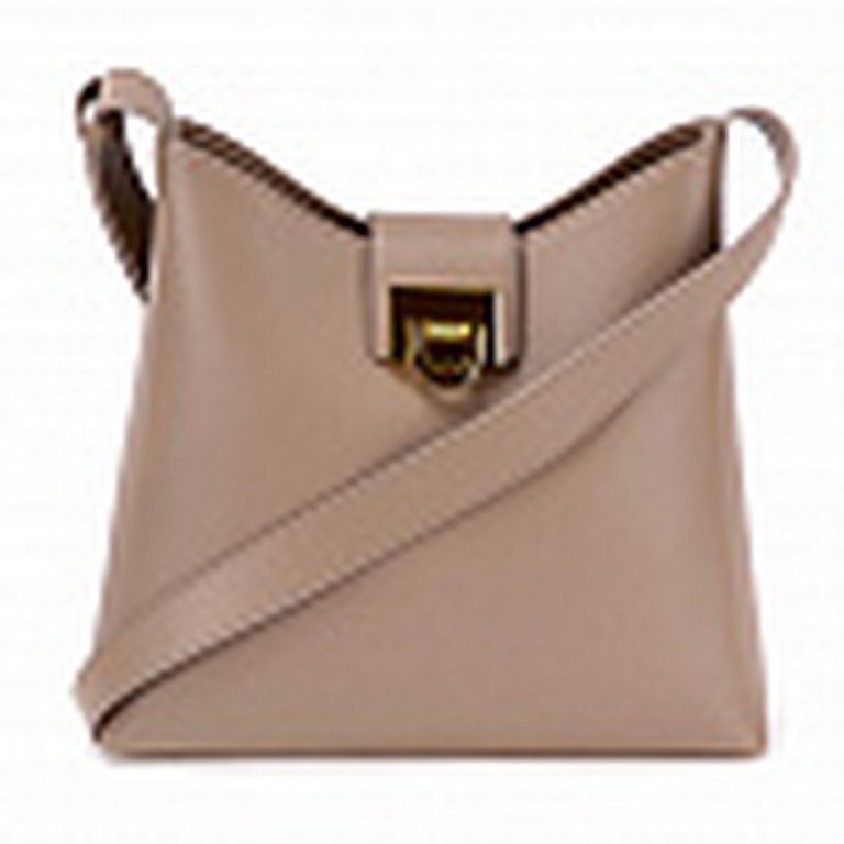 Сумка женская Jane's Story бежевая, нат. кожа