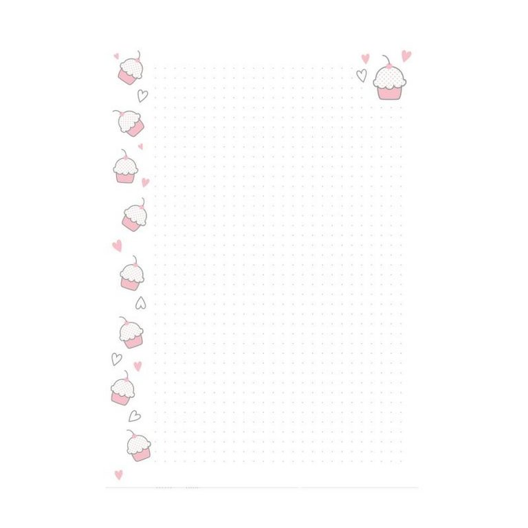 Сменный блок А5 50л. к общим тетрадям, линовка в точку, тонир. бежевый "КЕКСИКИ"