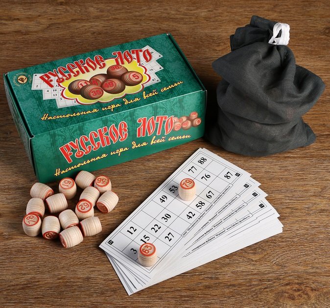 Игра настольная Лото "Русское лото. Для всей семьи"