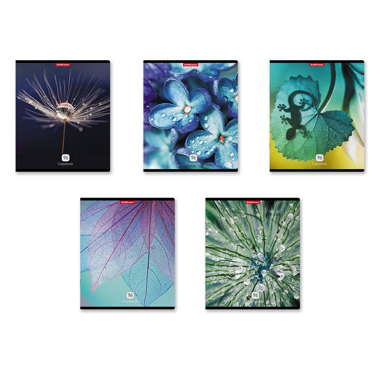 Тетрадь 96 лист кл. А5 на скрепке "Макромир", глянцевая ламинация