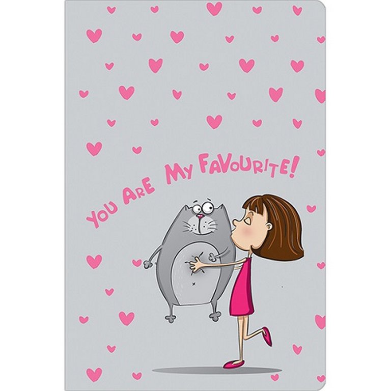 Блокнот А6  96л., 105*148 мм, твердая обложка "My favorite"