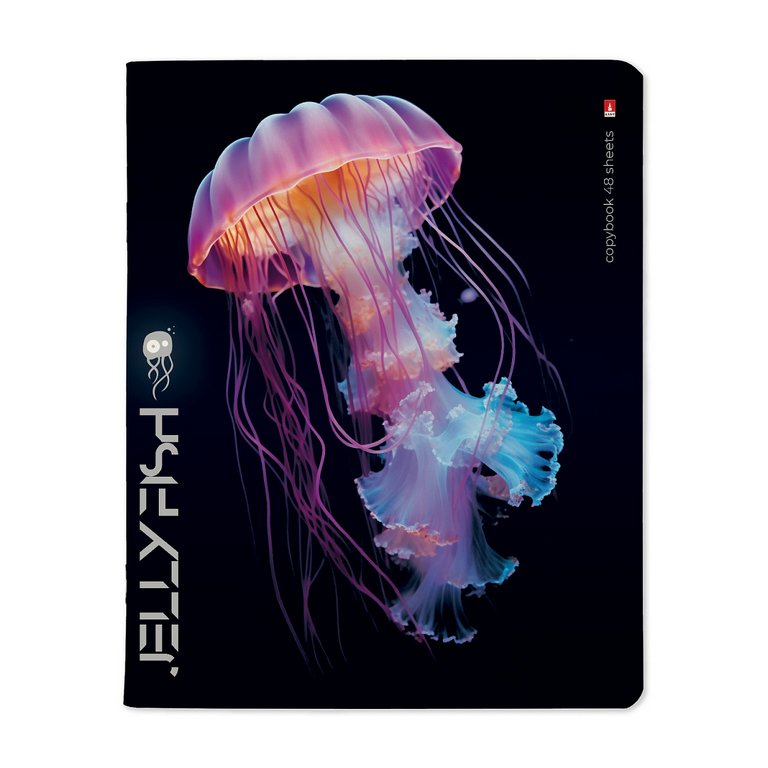 Тетрадь 48 лист кл. А5 на скрепке "МЕДУЗЫ ФЕНТЕЗИ" 5 ВИДОВ