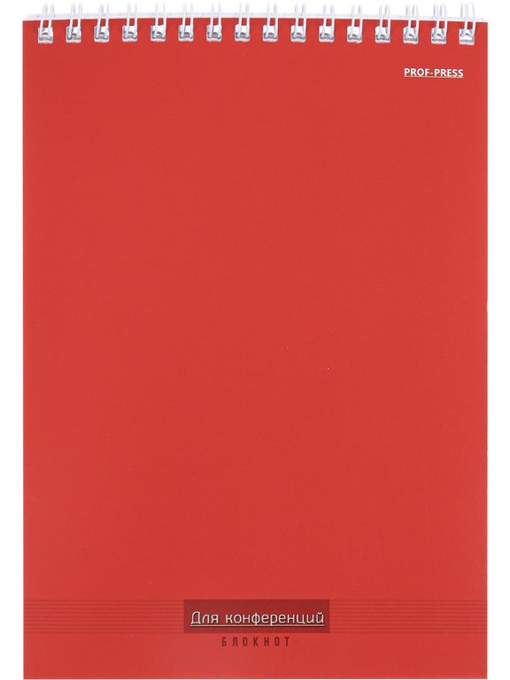 Блокнот А5  40л., 140*200 мм, на гребне Prof-Press Однотонный для конференций