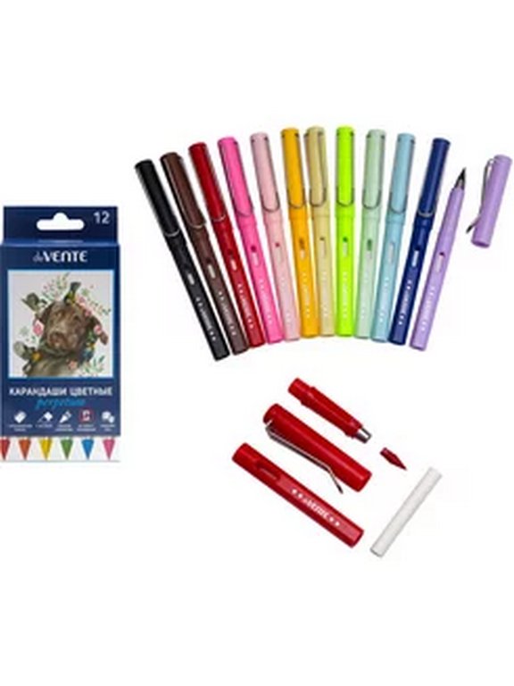 Набор карандашей  12 цв.  с металлическими наконечниками deVENTE "Perpetum"