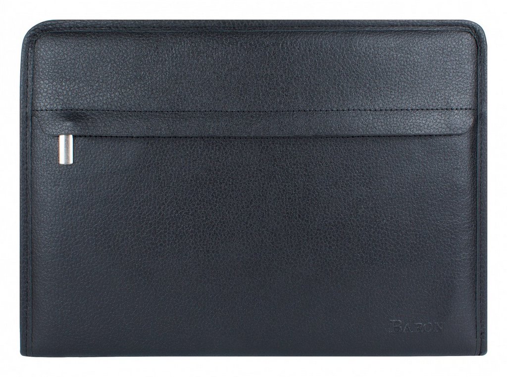 Папка Baron натур. кожа, черная 34*25*3 см