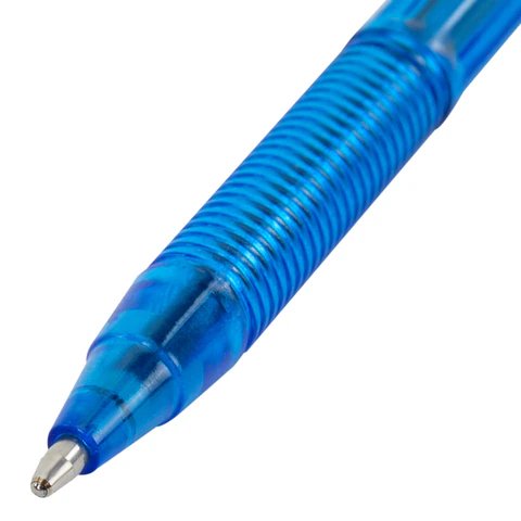 Ручка шариковая STAFF "Basic BP-66 Blue" 1 мм синяя (линия 0,5мм)