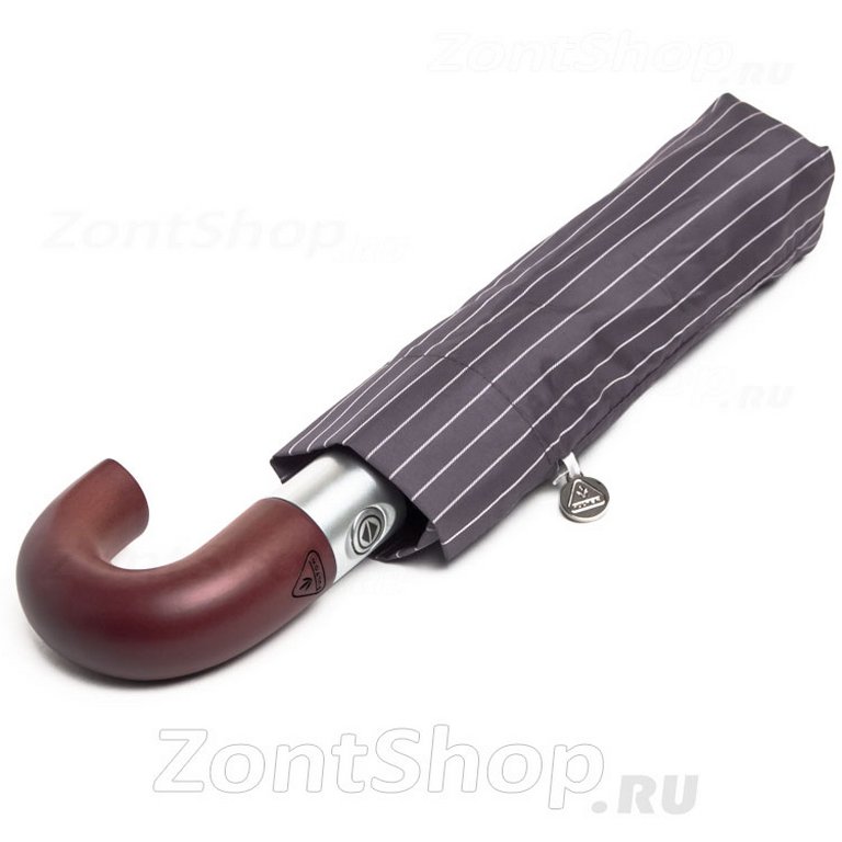 Зонт мужской автомат Fulton "Grey" диаметр купола 97см