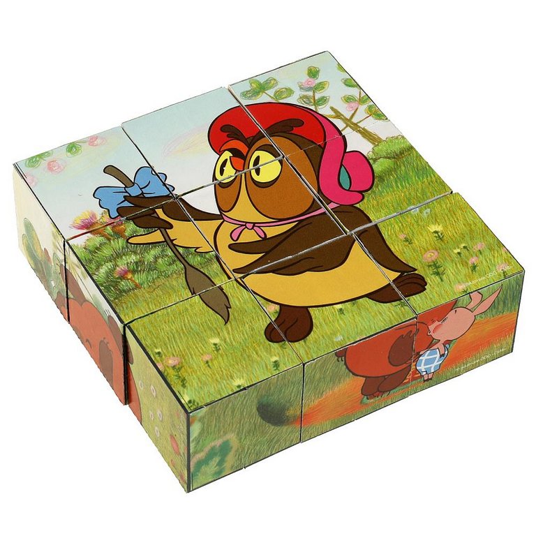 Игра развивающая Кубики "Союзмультфильм. Винни-пух" Умные игры (9 кубиков)