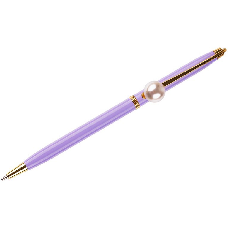 Ручка шариковая сувенирная автомат "Lilac jewel" синяя, 1,0мм MESHU