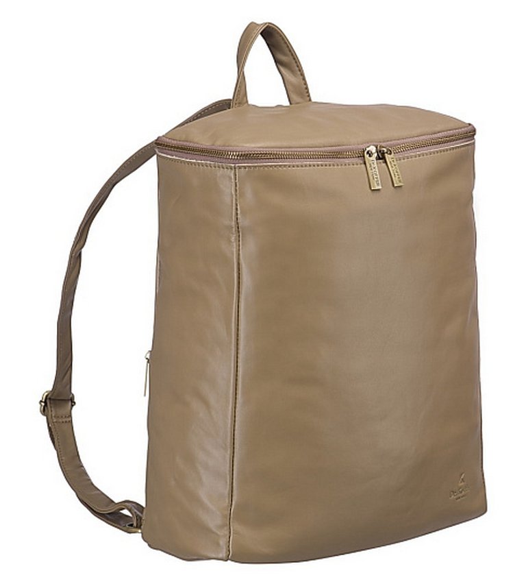 Рюкзак женский Dr.Koffer 32X38X15 см, нат.кожа, бежевый