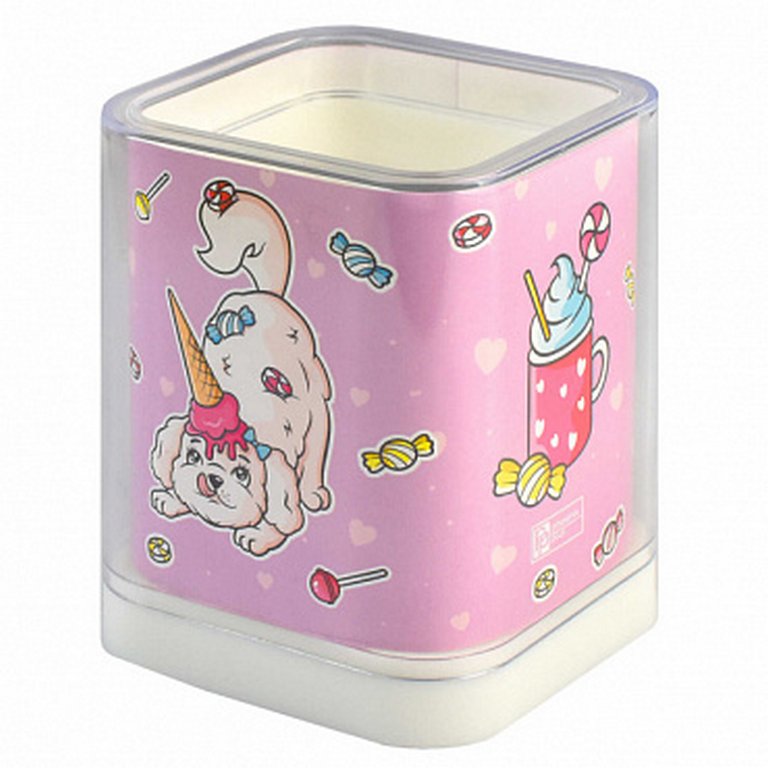 Подставка для ручек "ЩЕНОК СЛАДКОЕЖКА" 8,2х10,3х2 см Феникс+