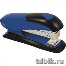 Степлер 24/6 до 20л металлический Attomex, сине-черный, с антистеплером