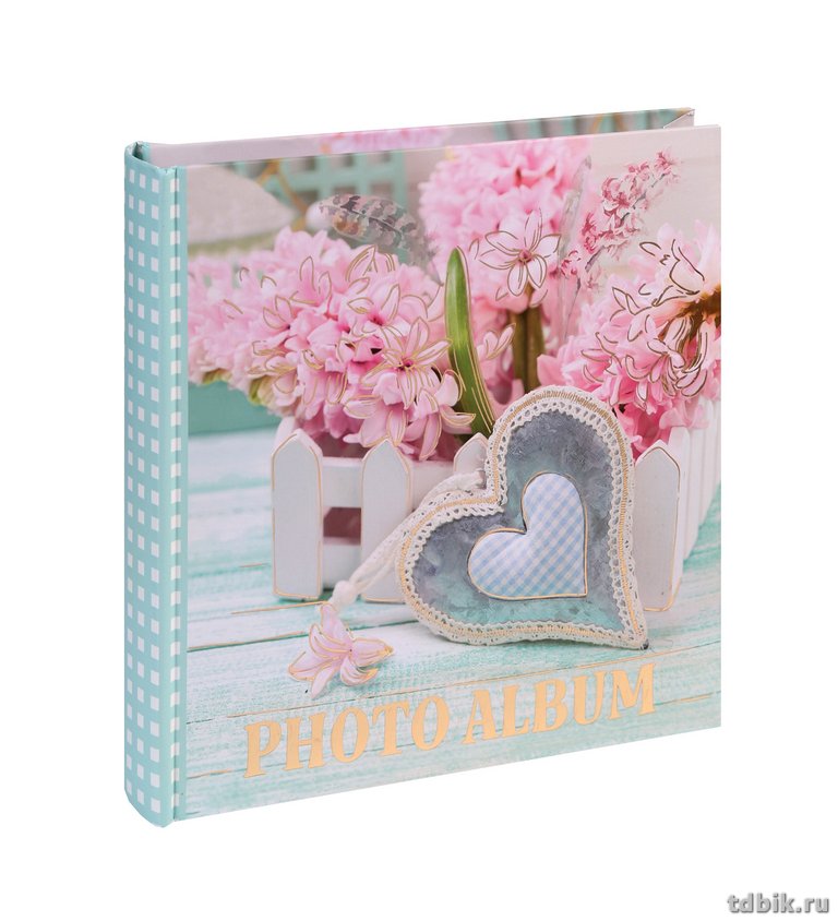 Фотоальбом 200 фото 10*15см "Гиацинты" 22*22см, обложка картон