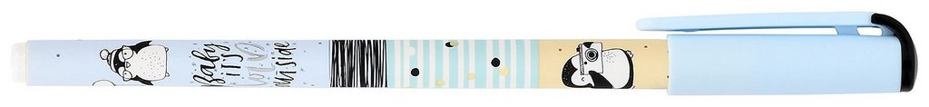 Ручка шариковая с рис. масляная LOREX "ILLEGALLY CUTE PINGUIN" синяя (ст.140мм, лин.0,5)