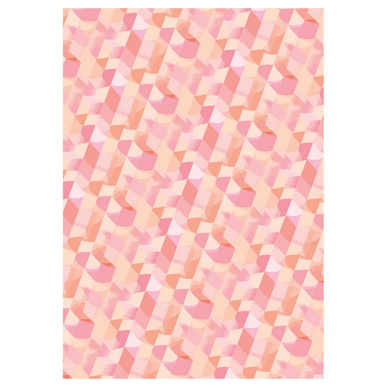 Бумага упаковочная 70*100см  в рулоне (ассорти) "Floral mood" MESHU