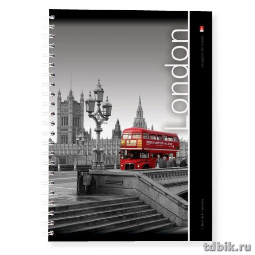 Тетрадь 80 лист кл. А4 на гребне "ГОРОДА"