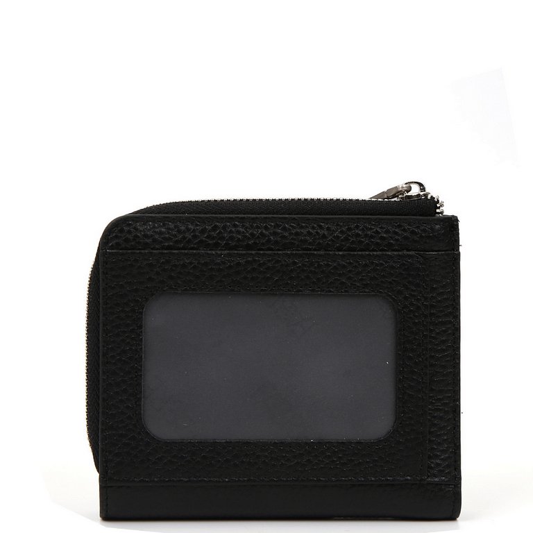 Портмоне FABRETTI женское, нат. кожа, 11*10*3см, черный