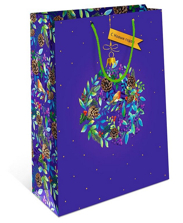 Пакет бумажный НГ 18*23см ламиниров.