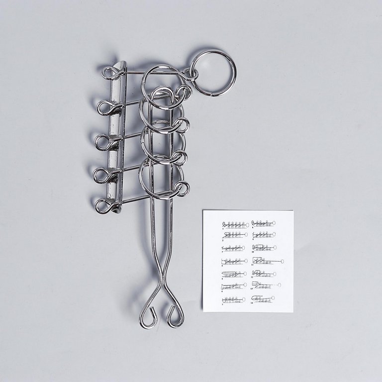 Головоломка из металла "Раздели на части" №2