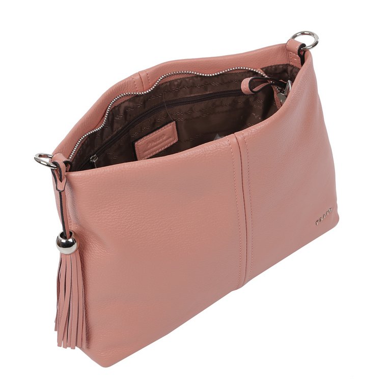 Сумка женская Palio 31*22*8см, нат. кожа, темно-розовый
